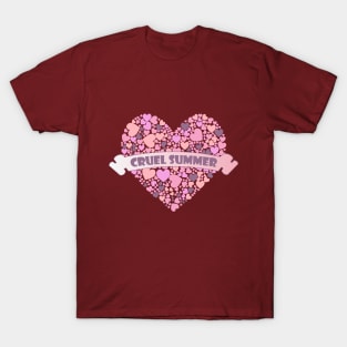 Cruel Summer Pink Hearts 5 T-Shirt